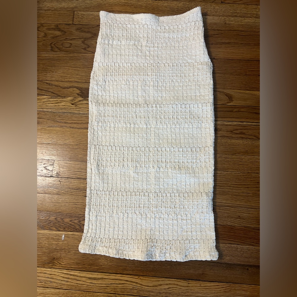 Zara Ivory Woven Ribbed Door Mat